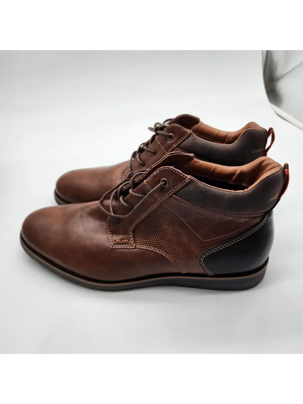 New Nunn Bush Circuit Plain Toe Chukka Work Boot Cognac 85009-221 10.5 W